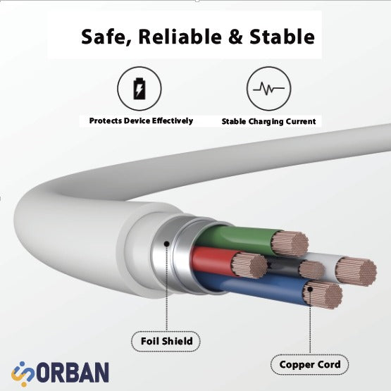 ORBAN 45W Fast Charging Type-C Cable
