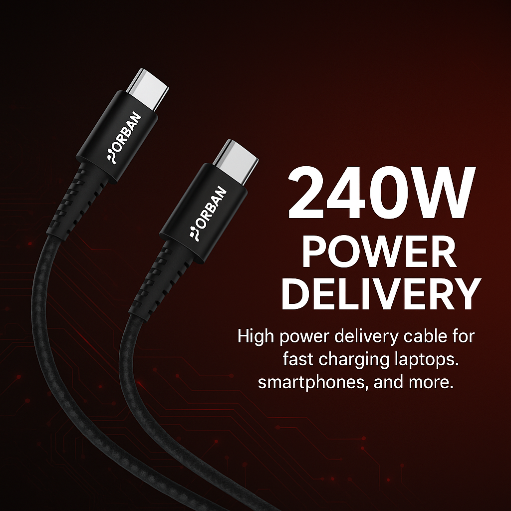 ORBAN 240W Type-C Fast Charging Cable