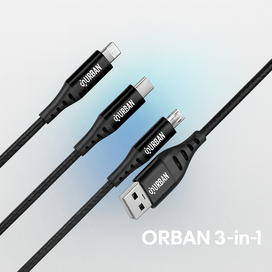 ORBAN 3-in-1 Cable | Type-C, Micro USB & Lightning