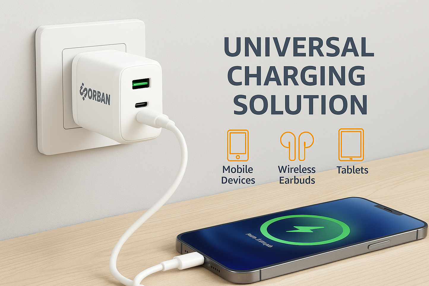 ORBAN 36W Dual Output Fast Charger