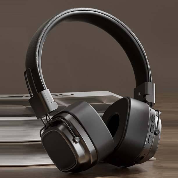 ORBAN VINTAGE WIRELESS FOR BLUETOOTH EARPHONE WITH LED LIGHT BASS METAL JL CHIPSET